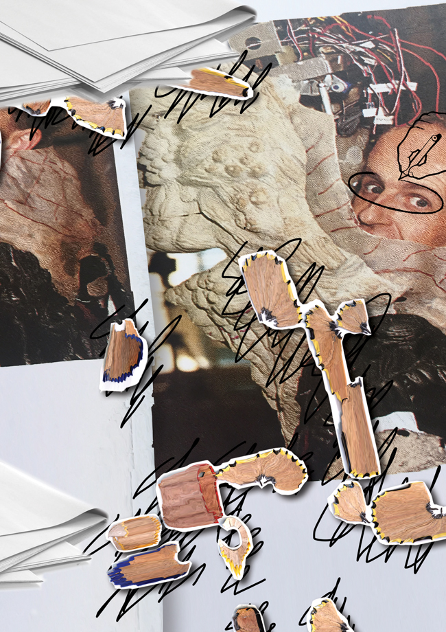 Sharpened (2019), digital collage